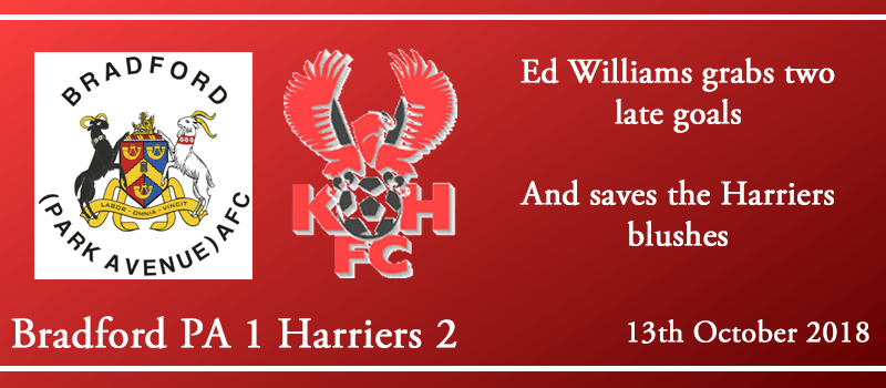 13-10-18 - Report - Bradford (Park Avenue) AFC 1 Kidderminster Harriers 2