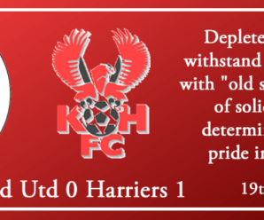 19-01-19 – Report – AFC Telford Utd 0 Kidderminster Harriers 1