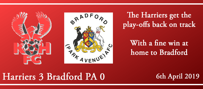 06-04-19 - Report - Kidderminster Harriers 3 Bradford (Park Avenue) AFC 0
