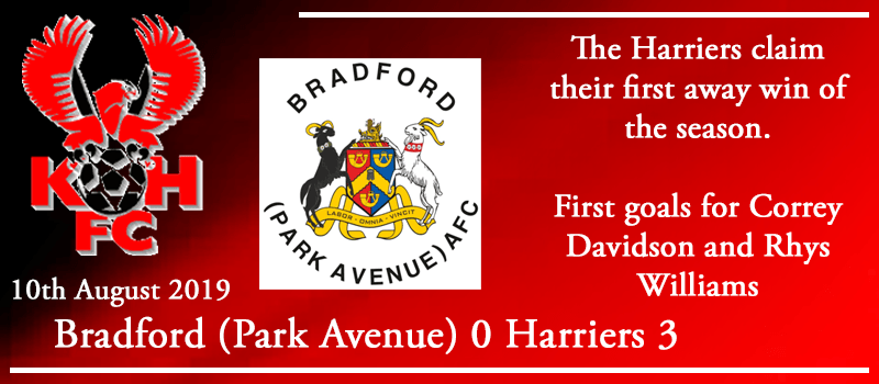 10-08-19 - Report - Bradford (Park Avenue) AFC 0 Kidderminster Harriers 3