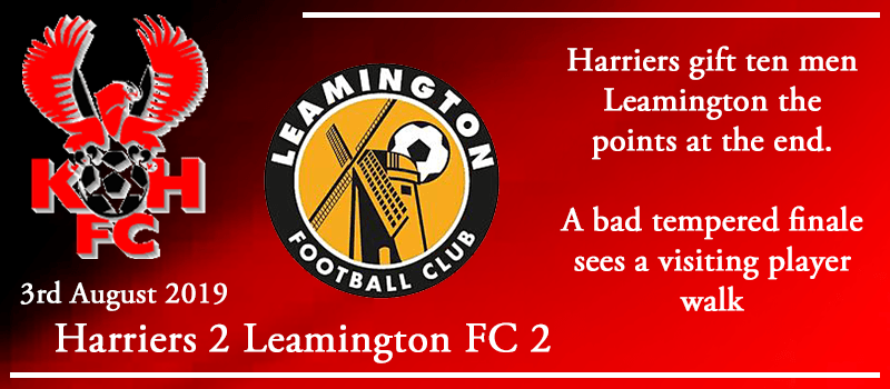 03-08-19 - Report - Kidderminster Harriers 2 Leamington FC 2