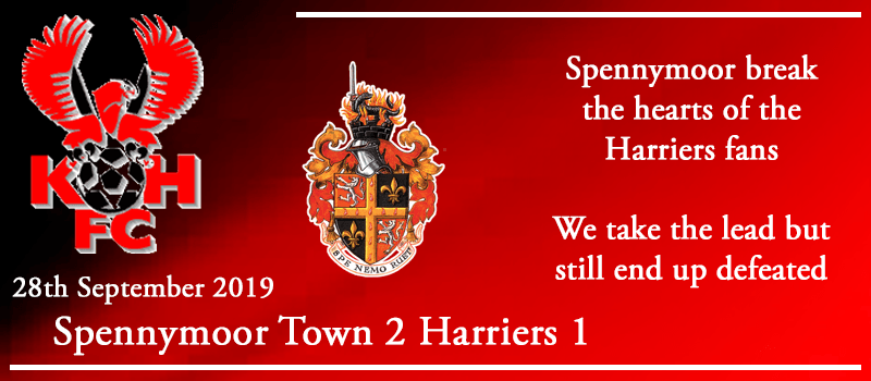 28-09-19 - Report - Spennymoor Town 2 Kidderminster Harriers 1