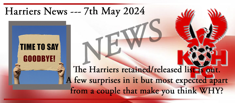 07-05-24. The Harriers retained/released list is out