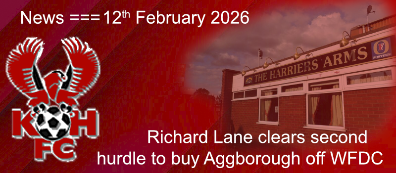 12-02-26. News. Richard Lane clears second hurdle to buy Aggborough off WFDC