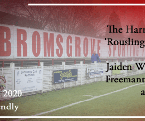 12-09-20 – Friendly – Harriers turn in a ‘Rousling’ performance
