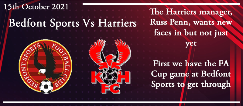 15-10-21 - Preview - FA Cup 4th Qual Rd - Bedfont Sports FC Vs Kidderminster Harriers
