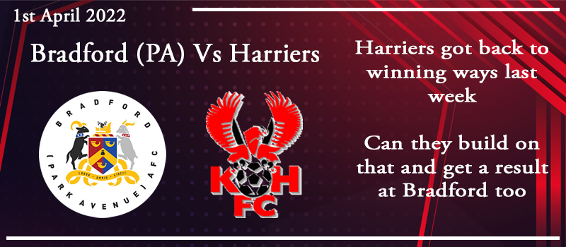 01-04-22 - Preview - Bradford (Park Avenue) AFC Vs Kidderminster Harriers
