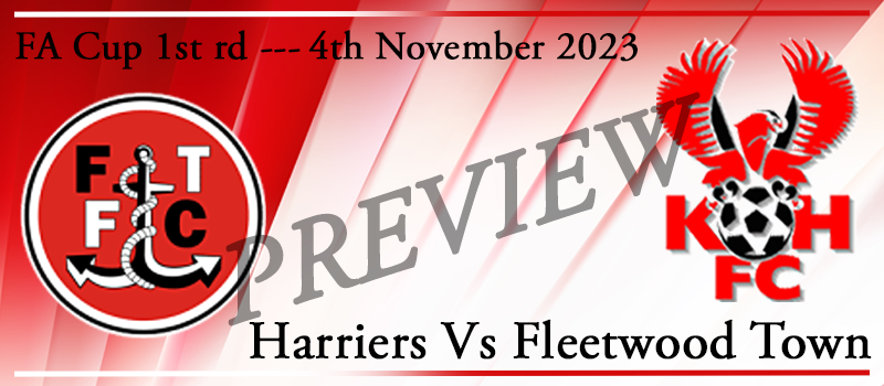 04-11-23. FA Cup 1st rd. Kidderminster Harriers Vs Fleetwood Town. Match preview