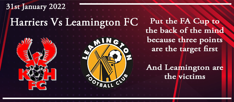 31-01-22 - Preview - Kidderminster Harriers Vs Leamington FC