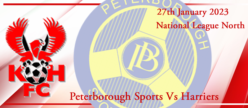27-01-23. Match preview Vs Peterborough Sports