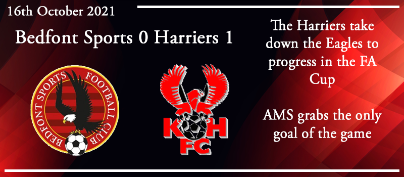 16-10-21 - Report - FA Cup 4th Qual Rd - Bedfont Sports FC 0 Kidderminster Harriers 1