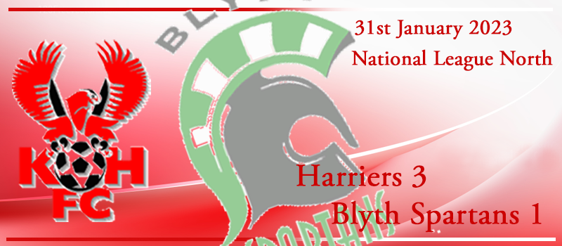 31-01-23. Match report Vs Blyth Spartans