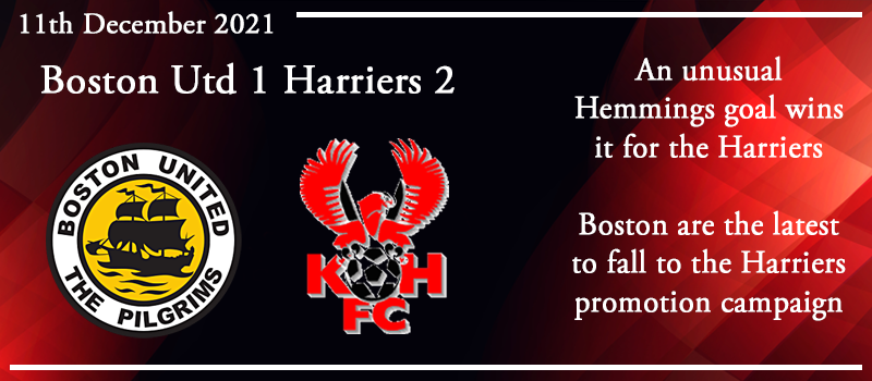 11-12-21 - Report - Boston Utd 1 Kidderminster Harriers 2