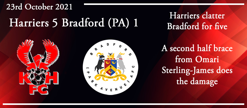 23-10-21 - Report - Kidderminster Harriers 5 Bradford (Park Avenue) AFC 1