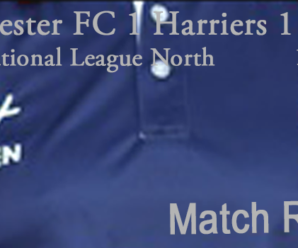 11-02-25. Chester FC 1 Kidderminster Harriers 1. Match report