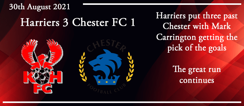 30-08-21 - Report - Kidderminster Harriers 3 Chester FC 1