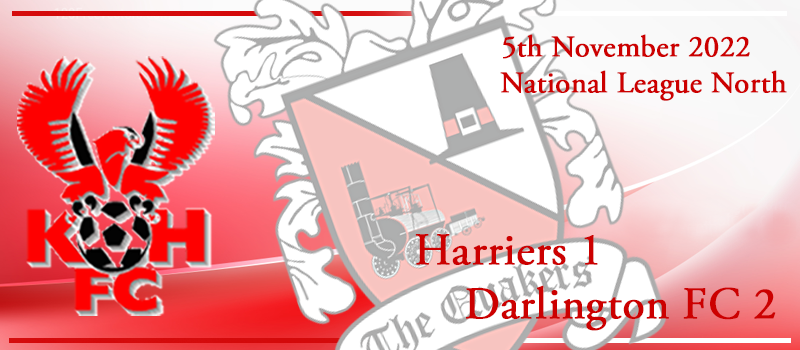 05-11-22. Match report Vs Darlington FC