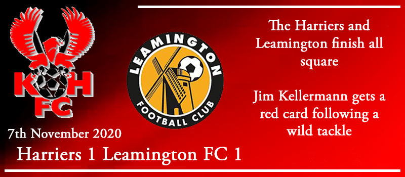 07-11-20 - Report - Kidderminster Harriers 1 Leamington FC 1